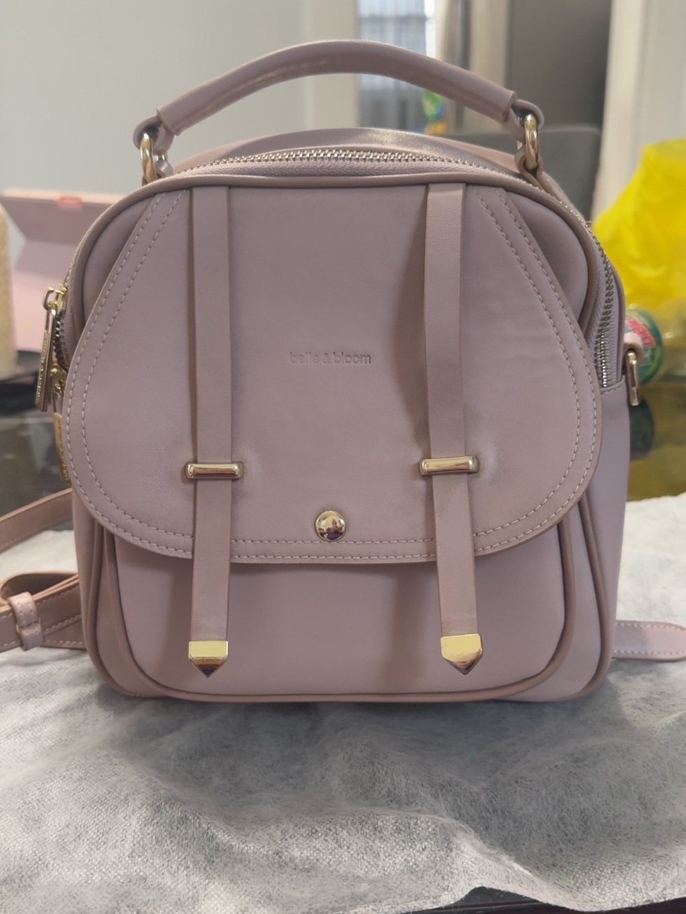 Belle & Bloom Dusty Pink Mini Backpack